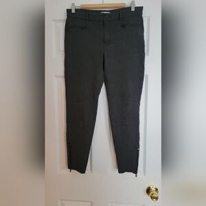 Calvin Klein Woman's Charcoal Stretch Casual Skinny Pants. Size Us 10.
